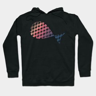 Geometric Fish abstract Hoodie